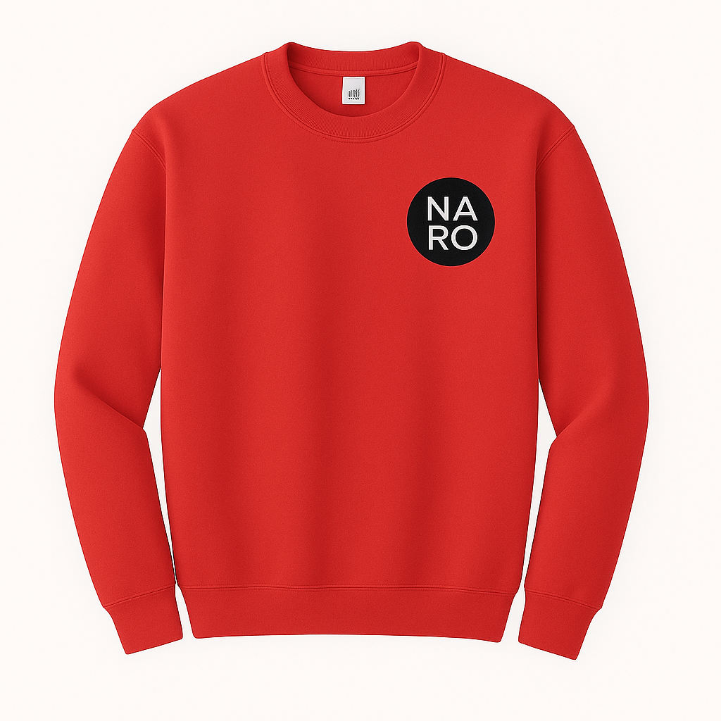 Sudadera Roja Unisex con Diseño Exclusivo en la Espalda