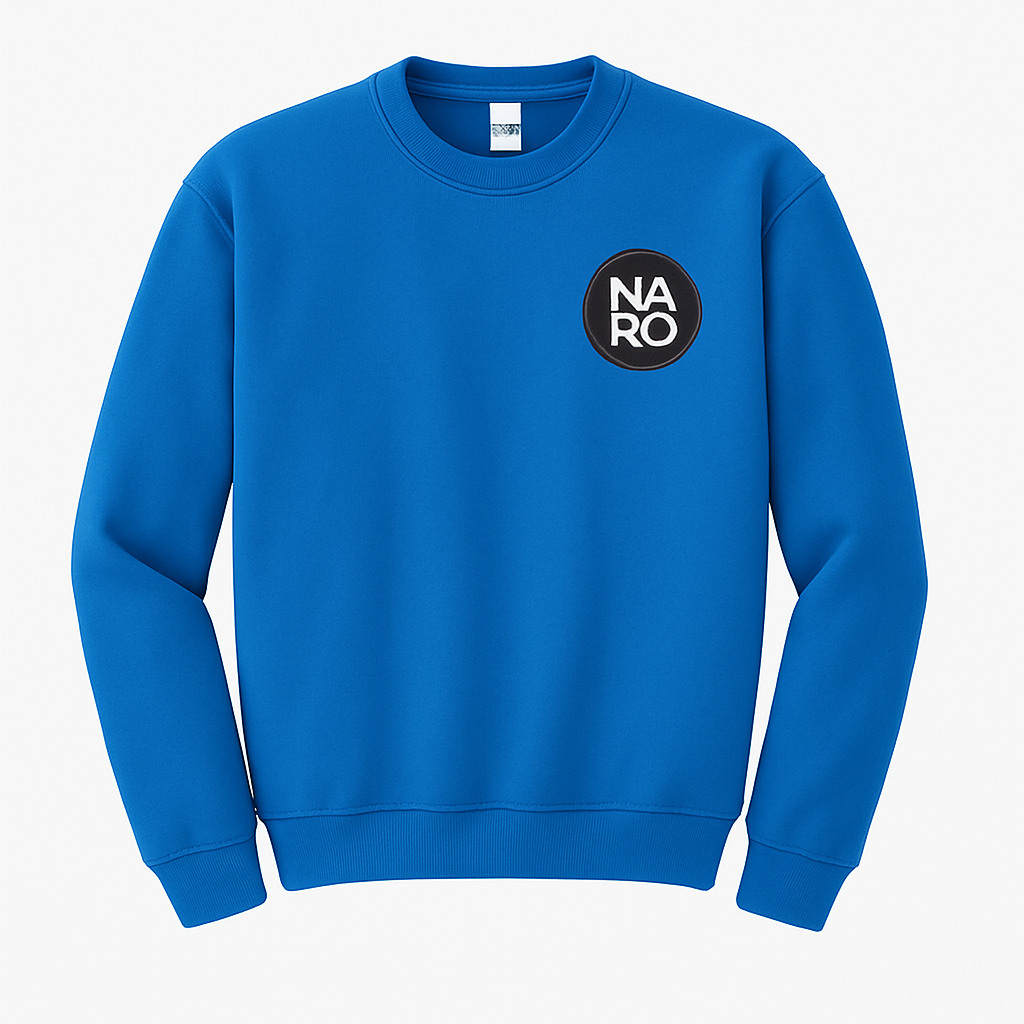 Sudadera Unisex Azul con Diseño Excluxivo en la Espalda